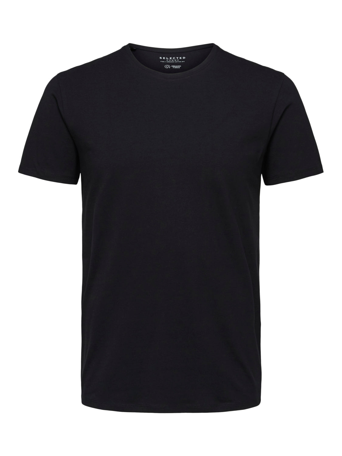 Pima bomull O-neck T-Skjorte - Sort/ Black